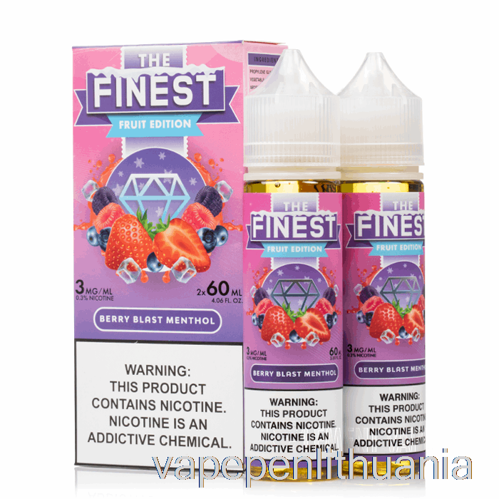 Berry Blast Menthol - Geriausias Vaisių Leidimas - 120 Ml 0mg Vape Skystis